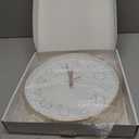 jomparis 12 Inch Battery Operated Silent Non-Ticking Wall Clock, Quality Quartz Sweep Rose Gold Wall Clock for Home Bedroom School