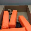 Libima 16 Pcs Football Yard Marker Set Include 11 Football Field Yard Line Marker High Visibility 4 Weighted Ball End Zone Pylons with Carrying Bag for Training Sporting Equipment (Orange)