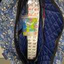 American Mahjong Set with Blue Carrying Bag, 166 White Tiles, 4 All-in-One Rack/Pushers, Mahjong Tiles Set (Ma Jong, Mah-Jongg, Majiang)
