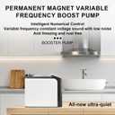 Water Pressure Booster Pump, 115V 6-Speed Smart Variable Frequency, Constant Pressure,1100 GPH High Flow Self-Priming for Whole House Apartment Shower Garden Shallow Well (Automatic)