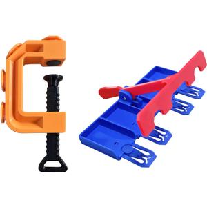 Clamp and 4 Lane Starter Gate Compatible with Hot Wheels(4 Lane Starter Gate + Clamp Combo)
