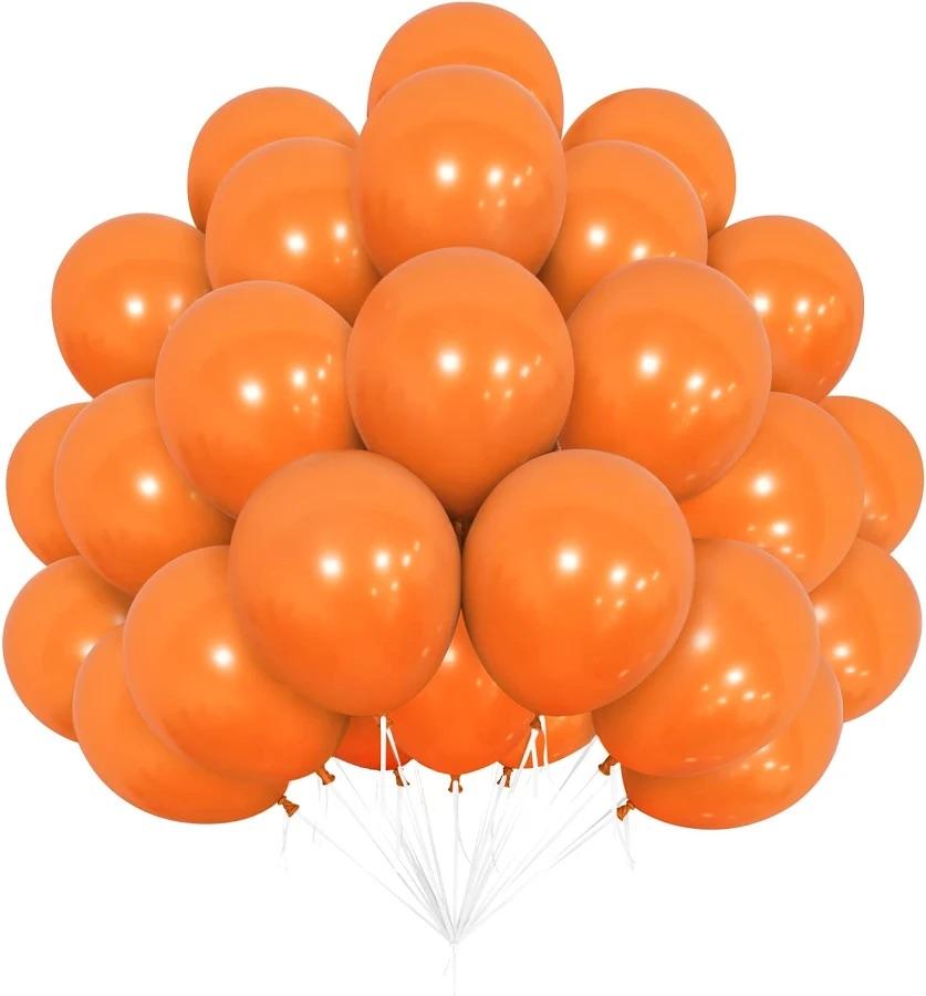 Orange Balloons, 42 Pcs 12 Inch Orange Latex Balloons for Theme Birthday Party Wedding Baby Shower Halloween Valentine's Day Bridal Shower Festival Graduation Decorations