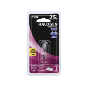 Feit Halogen Light Bulb 25 Watt 120 Volt