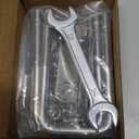 M10 Square U-Bolts 2 inch Wide 4 Sets 304 Stainless Steel Trailer U Bolts Clamp Include Wrench (M10x2-1/16 Wx 4-1/2"L)