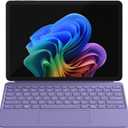 Microsoft Surface Pro Keyboard and Slim Pen 2 Bundle for Surface Pro 12" Device, Alcantara Material, Violet