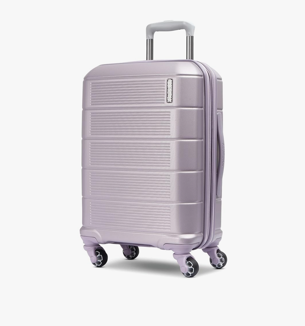 American Tourister Stratum 2.0 Expandable Hardside Luggage with Spinner Wheels, Purple Haze, Carry-on