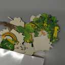 Sintuff 36 Pieces St. Patrick's Day Decorations Wooden Shamrock Ornaments for Tree St Patrick's Day Ornaments Irish Hanging Decorations for Party