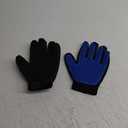 Upgrade Efficient Pet Hair Remover Gloves - Gentle Shedding Brushes for Dogs, Cats & Horses with Long and Short Hair - 1 Pair (Blue)