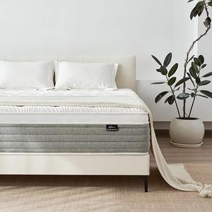  King Size Mattress, 14 Inch King Size Mattress for Medium Firm, Individual Pocketed Springs for Pressure Relief & Low Motion Transfer, CertiPUR-US Certified : Home & Kitchen