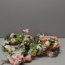 Peony Garland, 2PCS 6' Each, OrgMemory Rose Flower Vine, Floral Garland for Wedding Decor Home Table Runner Mantle Decoration