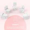 Ultra-Slim Bidet Attachment, Posterior&Feminine Wash-(Retractable Dual Nozzles), Non-Electric Bidet Attachment for Toilet Seat, Adjustable Fresh Cold Water Pressure, Stainless Steel Inlet (White)