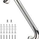 12 Inch Stainless Steel Chrome Shower Grab Bar, ZUEXT Bathroom Balance Bar, Safety Hand Rail Support, Handicap Elderly Injury Senior Bath Assist Handle (1 Foot (Pack of 1))