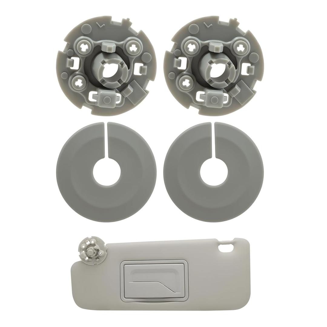 2 Pack Sun Visor Clip Replacement Compatible with 2011 2012 2013 2014 2015 2016 2017 2018 2019 Model, ABS Construction Sunvisor Inner Clips Holder Hook (Grey)