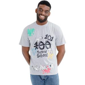 Disney 101 Dalmatians 101 Days of School Matching Family T-Shirt Toddler to Adult Sizes (Medium, Gray)