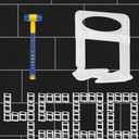 Pro-Grade 1/32" Tile Leveling System Clips 4500pcs - Dual-Purpose Leveler Spacer for Ceramic & Stone Tiles, Prevents Tile Lippage with Precision Gap Control, Effortless DIY Installation(4500, 1/32)