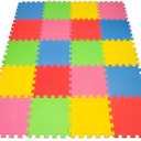 Angels 20 XLarge Foam Mats Toy ideal Gift, Colorful Tiles Multi Use, Create & Build A Safe PLay Area Interlocking Puzzle eva Non-Toxic Floor for Children Toddler Infant Kids Baby Room & Yard Superyard