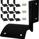 Round Post Fence Brackets - 10pcs Rail Supply for Online Fencing