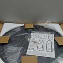 22 Inch Black Round Circle Mirror for Wall,Modern Bathroom Mirrors with Simple Metal Frame, Entryway, Bedroom Vanity, Living Room, Hallway Decor (Matte Black, Wall Mounted)