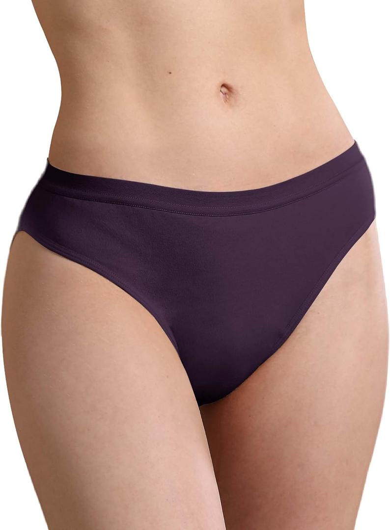 Absorbent Incontinence Underwear for Women Washable, 2 oz Leakproof Ladies Panties for Bladder Leakage 1 Pack (Berry, XL)