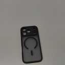 CANSHN Magnetic Compatible with iPhone 17 Pro Case, Upgraded [Full Camera Protection] [Compatible with Magsafe] [Translucent Matte] Shockproof Protective Phone Cover 6.3 Inch - Black