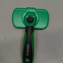Swihauk Self Cleaning Slicker Brush - Skin Friendly Deshedding Grooming Tool for Dogs & Cats, Suitable for Shedding & Haired Pets, with Pet Supplies Accessories, Green