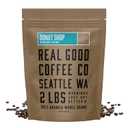 Real Good Coffee Company Real Good Coffee - Whole Bean Coffee - Donut Shop Medium Roast 100% Arabica Fresh Roasted in Seattle - 2Lbs (32 Ounce (Pack of 1))