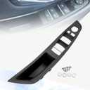 Driver Side Door Handle Cover Compatible with BMW 5 Series 520 523 525 528 530 F10/F11/F18 2010-2016, Window Switch Armrest Panel Black
