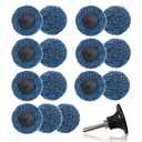 3'' Quick Change Easy Strip Discs - Rust & Paint Removal, Metal Surface Prep, Durable Abrasive for Die Grinders, 15-Pack