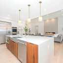 BYOLIIMA Modern Gold Pendant Light 3 Pack Brushed Brass Mid Century Chandelier White Cylinder Glass Shades Adjustable Rods Farmhouse Ceiling Hanging Lighting Fixture Kitchen Island Dining Room Bedroom