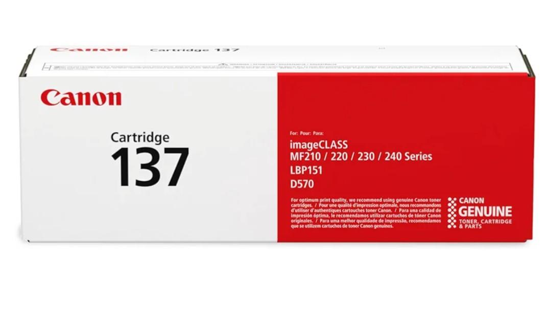 Canon Genuine 137 Black Toner Cartridge Compatible with LBP151dw, MF210 Series, MF220 Series, MF230 Series, MF240 Series, D570
