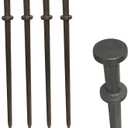 Heavy Duty Double Head Tent Stakes, 3/4 x 36 inch, 4 Pack