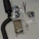 YOXUFA Exhaust Header Pipe Muffler Replacement for Predator 212 196cc 224cc 6.5hp Coleman CT200U CT200U-EX BT200X Baja Warrior MB200 GX160 GX200 Hammerhead Mini Bike Go Kart Part with Heat Shield Tape (black)