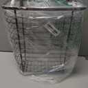 iDesign Steel Over-The-Cabinet Waste Basket or Storage Bin, The Axis Collection, 7.1" x 12.2" x 14.2", Bronze