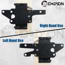 Self Locking Gate Latch for Wooden Fence, Heavy Duty Post Mount Automatic Gate Lock Gravity Door Latch Hardware for Secure Pool/Yard/Garden, Steel, Black Finish, Pack of 2