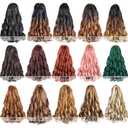 French Curly Braiding Hair 613# Short French Curl Braiding Hair With Curly Ends Hair Extensions Braids Crochet Hair for Women (12 inch,8 packs,613#)