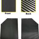 2 Pack 24 x 30 inch Black Polymer Mud Flaps Angled Fit for Semi Trucks Trailers