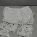 Women's Y2K Mini Skirt Ruffle Lace Asymmetrical Cute Skirts Layered Flowy Pleated Skort with Shorts for Concert Party, Small