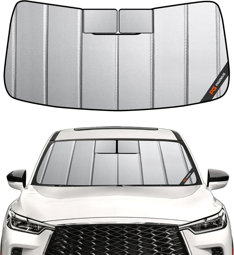 Windshield Sunshade for Nissan Armada 2017-2024, for Infiniti QX80 2014-2024, for Infiniti QX56 2011-2013 - Safeguard Upgraded