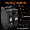 THQL260 Circuit Breaker 60 Amp 2-Pole, Plug-in Mount, Thermal Magnetic Protection, 10KA, 120/240V, Compatible with GE Q-Line & Thick Series Load Centers