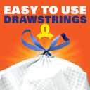 Hefty Ultra Strong 13 Gallon Trash Bags, Tall Kitchen Trash Bags 13 Gallon Size, Drawstring Closure, Continuous Odor Control, White, Lavender and Sweet Vanilla Scent, 80 Bags