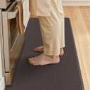 Color&Geometry Antifatigue Kitchen Mat for Floor 20x39-3/4 In Thick, Brown