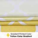 Metro Parlor Ombre Full Blackout Curtains 90 Inches Long 2 Panels for Living Room Bedroom Yellow White Moroccan Geo Patterned Room Darkening Thermal Insulated Grommet Top Window Treatment Drapes,52x90