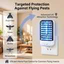 6 Pack Upgraded Bug Zapper Indoor Plug in Mosquito Zapper Indoor Fruit Fly Trap for Moths and Small Insect Baby & Pet Safe Bug Light Mosquito Killer for Nursery & Bedroom Gnats Killer for Kitchen