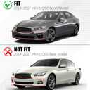 Front Lip for 2014-2017 Infiniti Q50 Sport Gloss Black Sporty Appearance