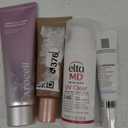 1. EltaMD UV Clear Face Sunscreen SPF 46, 2.La Roche-Posay Redermic R Eyes Retinol Eye Cream, Anti-Aging Eye Cream 3. L'Oreal Paris Makeup True Match Lumi Glotion, Natural Glow Enhancer 4. AROCELL Super Collagen Wrapping Facial Mask