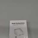 Square Dock for Square Reader 2nd Generation, Holder Stand for Square Card Reader 2nd Generation, Dock with Smart Anti-Sleep Button Portable Size Anti-Slip (Cable and Wall Charger Included, No Device