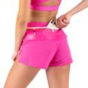FlipBelt Women's Elite Running Shorts 3.0 (Pink Boom), Medium