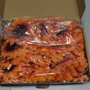 Coferset 40pcs Fake Sunflower Heads with Stems, 4" Fall Sunflower Artificial Silk Flower Heads for Party Baby Shower Wedding Making Handicrafts Home Fall Decor(Fall Orange)