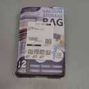 Cozy Essential Vacuum Storage Bags, 80% Compression Vacuum Seal Space Saver Plastic Packaging Bags for Clothes, Blankets, Pillow, Bedding, Comforters, Sealer Clothing Storage, 12 Combo