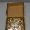 Roowest 16 Sets Christmas Tree Candle Holders, Metal Candleholder with 8 Crystal Balls and 8 Crystal Raindrops Hanging Ornaments Xmas Tree Candlestick for Xmas Home Indoor Outdoor Party Decorations